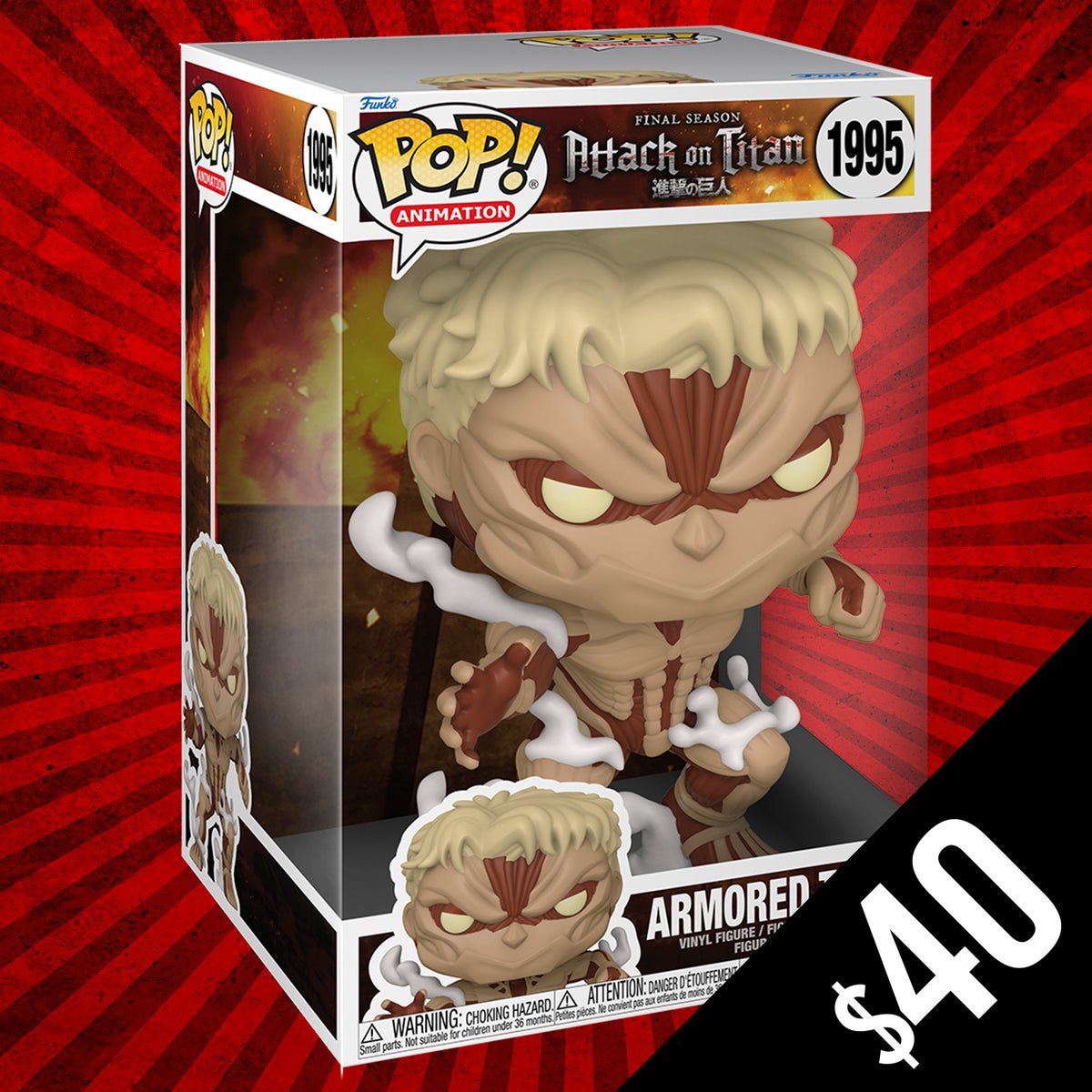 Pre-Order: Funko Pop! Attack On Titan S7: Armored Titan (Jumbo 10