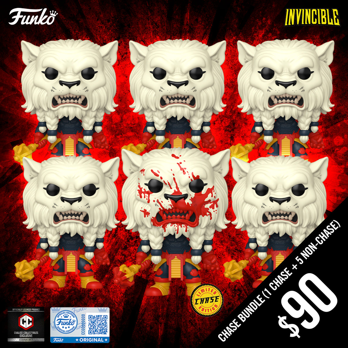 Funko Pop! Chalice Exclusive: Invincible - Battle Beast #54 (6-Pop