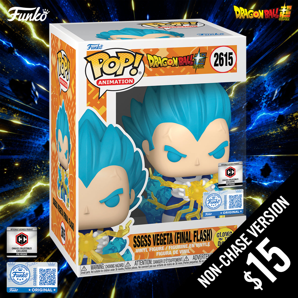 Pre-Order: Funko Pop! Chalice Exclusive: DBS: SSGSS Vegeta - Final