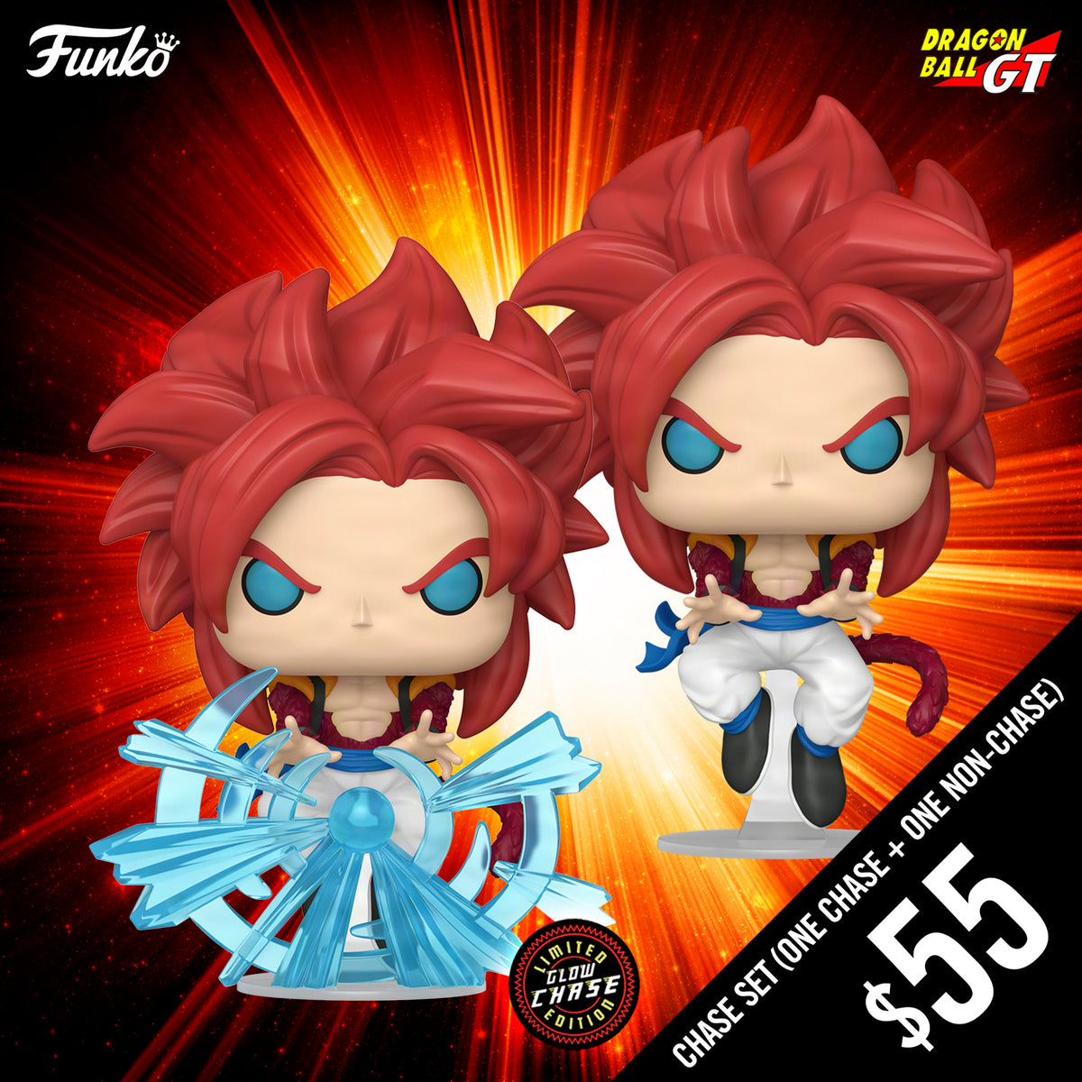 Pre-Order: Funko Pop! DBGT S2: SS4 Gogeta #2074 (Chase plus Common)