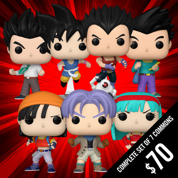 Pre-Order: Funko Pop! Dragon Ball GT S1: Complete set of 7 Commons
