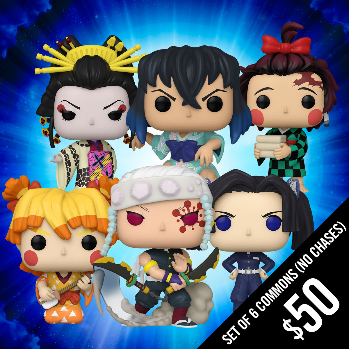 Pre-Order: Funko Pop! Demon Slayer (Set of 6 Commons - No Chases) – Chalice  Collectibles