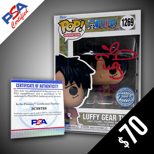 Funko Pop! One Piece: Gear Two Luffy #1269 (non-Chase) - SIGNED by Colleen Clinkenbeard (PSA Certified)