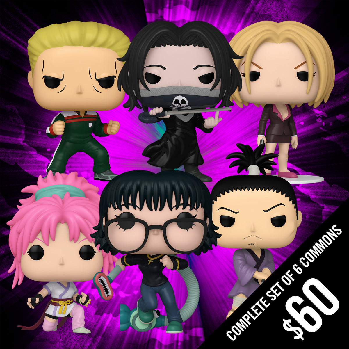 Pre-Order: Funko Pop! Hunter X Hunter (Set of 6 Commons)