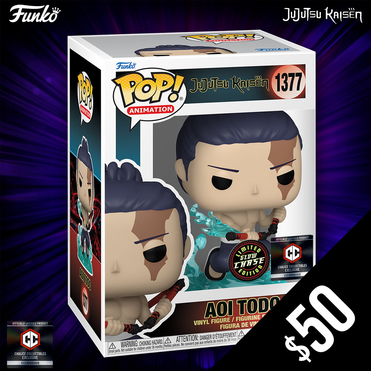 Funko Pop! Chalice Exclusive: Jujutsu Kaise: Aoi Todo #1377 (CHASE