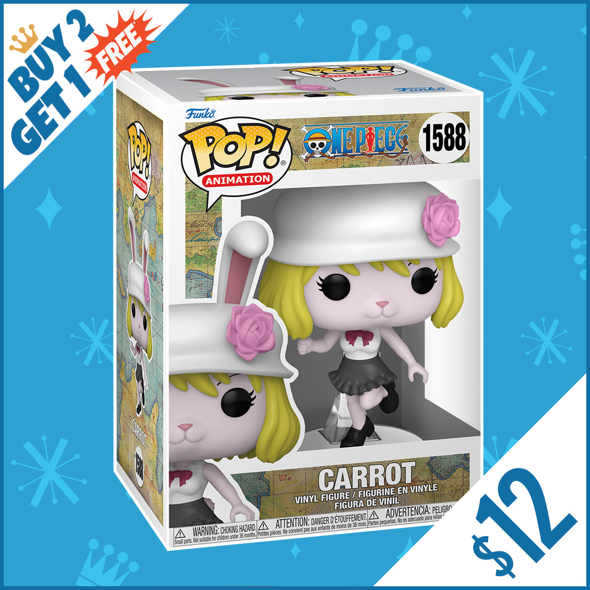 Funko Pop! One Piece: Carrot #1588 (B2G1) – Chalice Collectibles
