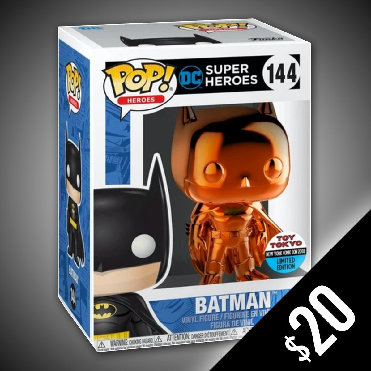 Batman 144 Batman Chrome Funko Pop Funko Pop! DC: Batman (Orange