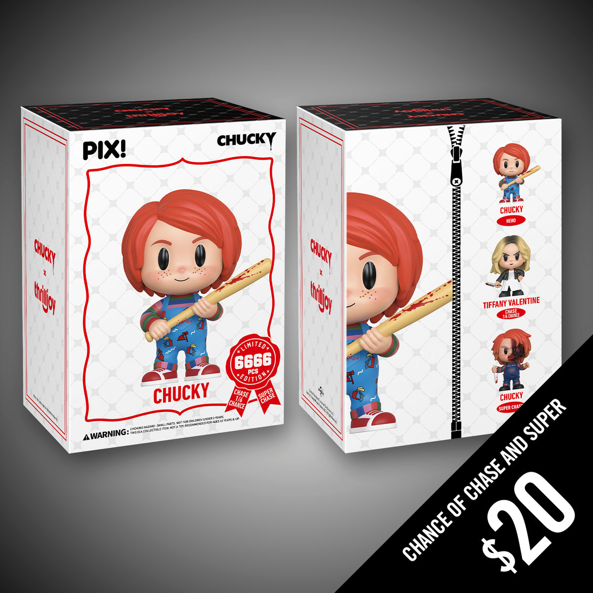 Thrilljoy PIX: Chucky: Chucky (LE6666) – Chalice Collectibles