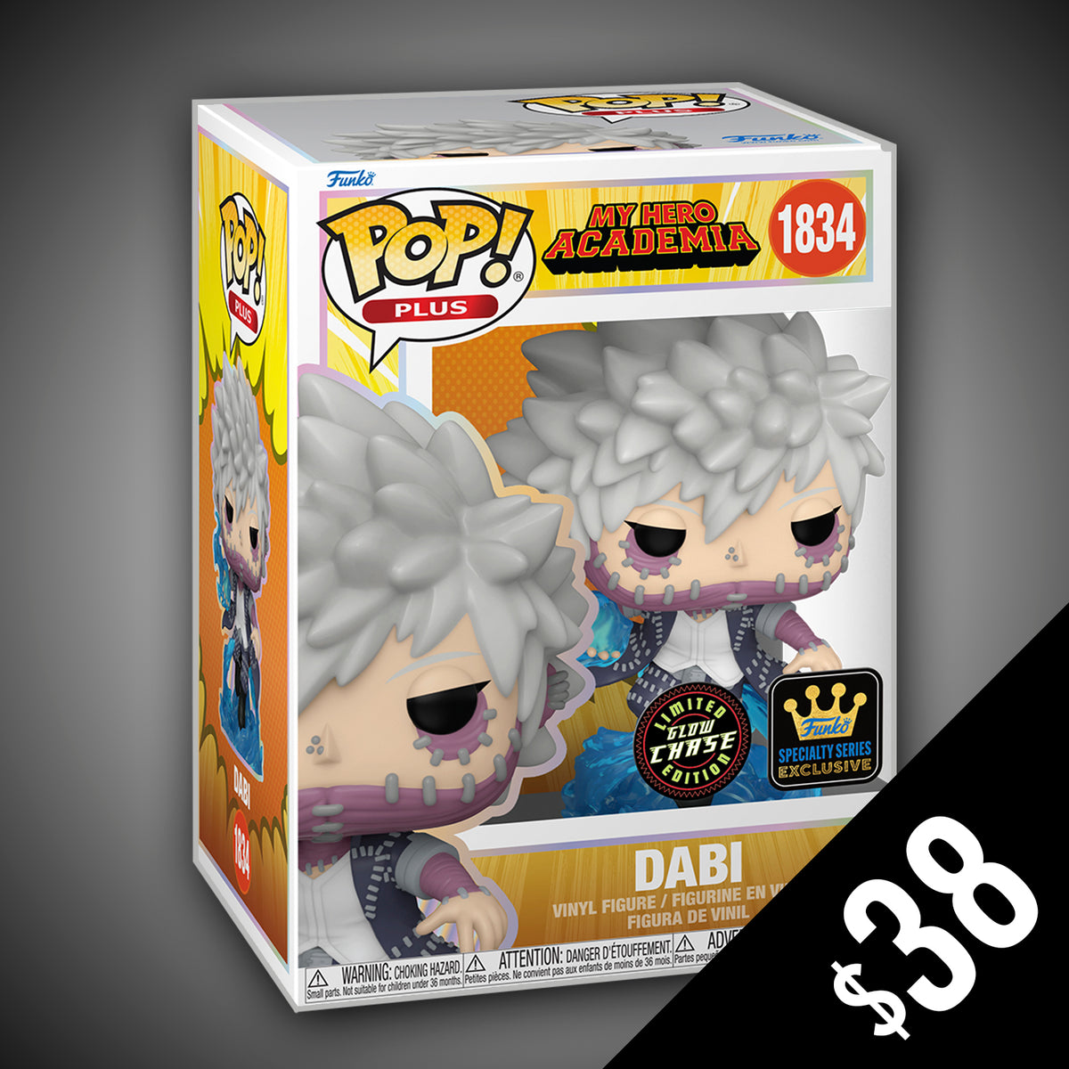 よ*ん様 ☘️スペシャルイベント☘️3177【Ash 】【BELCHERI】クリ Funko Pop Plus! My Hero Academia S14: Dabi #1834 (CHASE) – Chalice