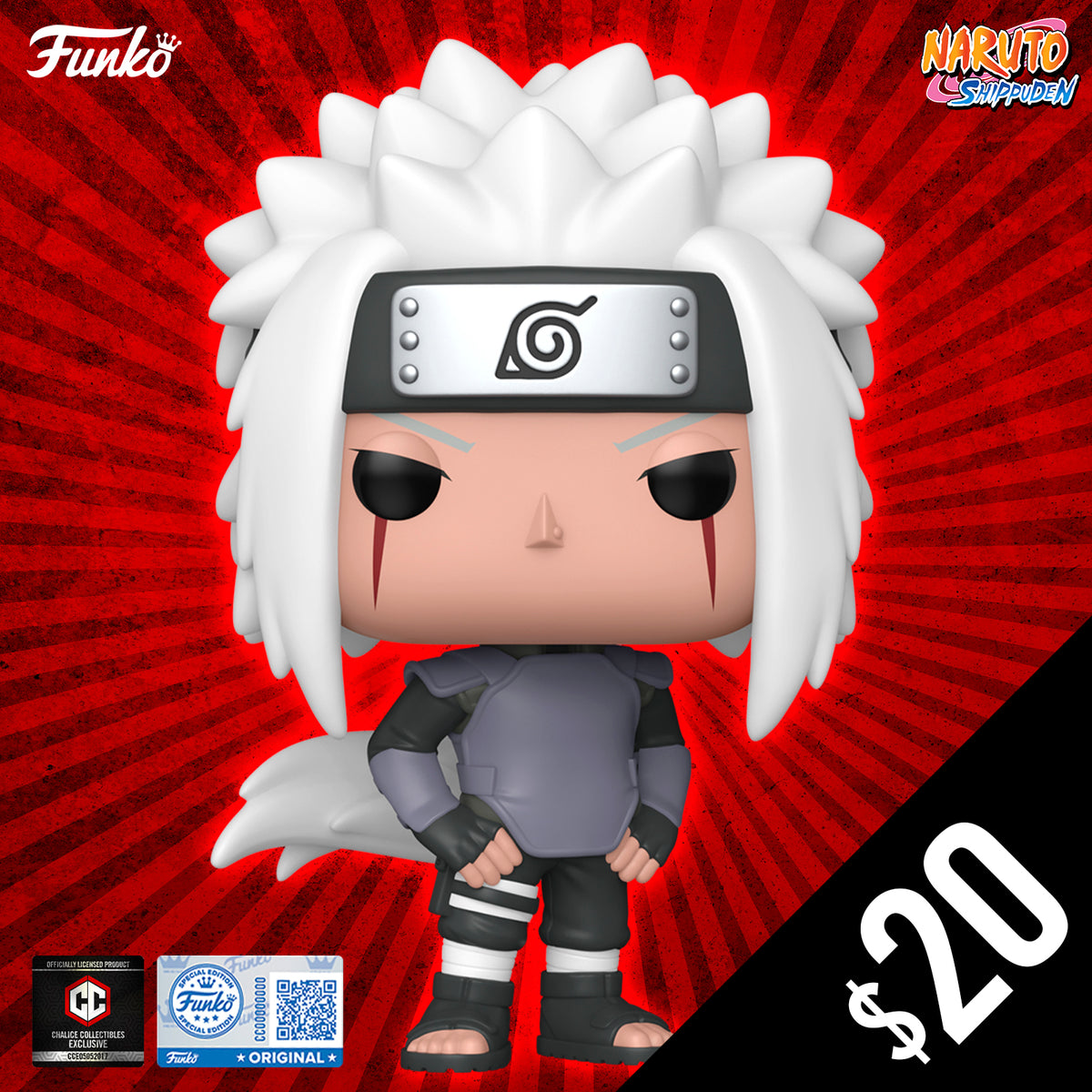 Funko Pop! Chalice Exclusive: Naruto Shippuden S15: Jiraiya Sannin