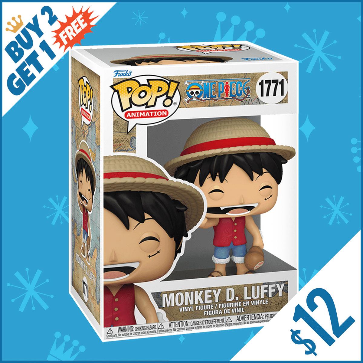 Funko Pop! One Piece: Monkey D. Luffy #1771 (B2G1) – Chalice