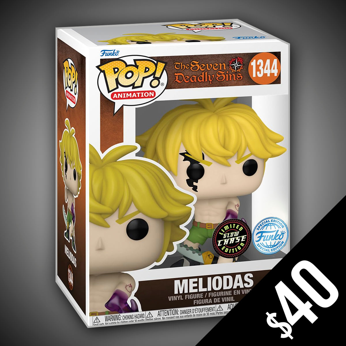 Funko Pop! The Seven deadly Sins: Meliodas #1344 (CHASE