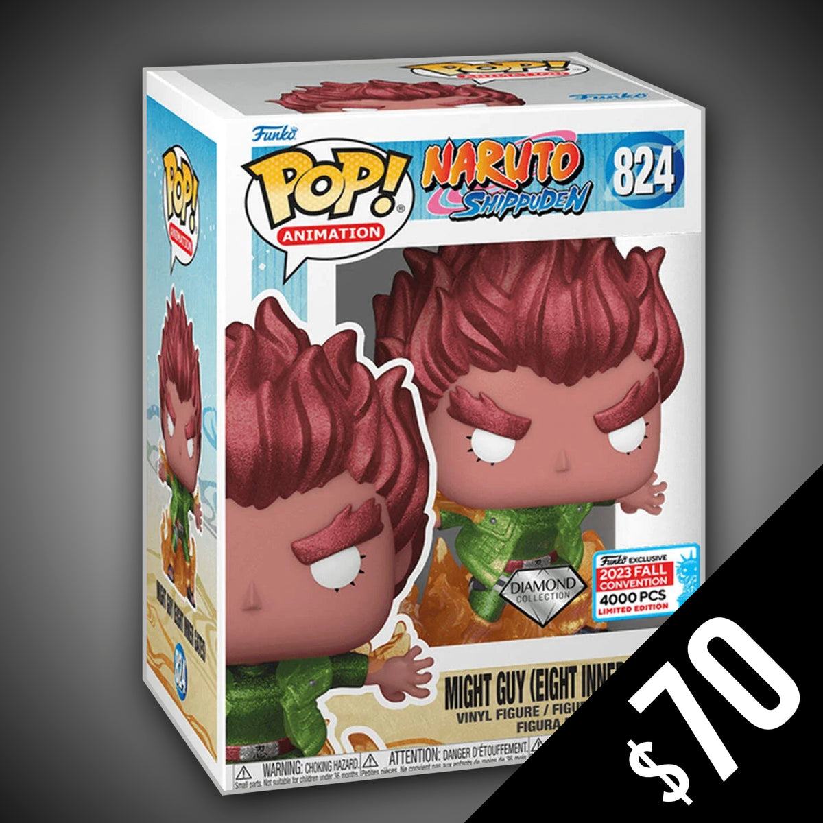 Funko Pop! Naruto Shippuden: Might Guy (Eight Gates) #824 (Diamond