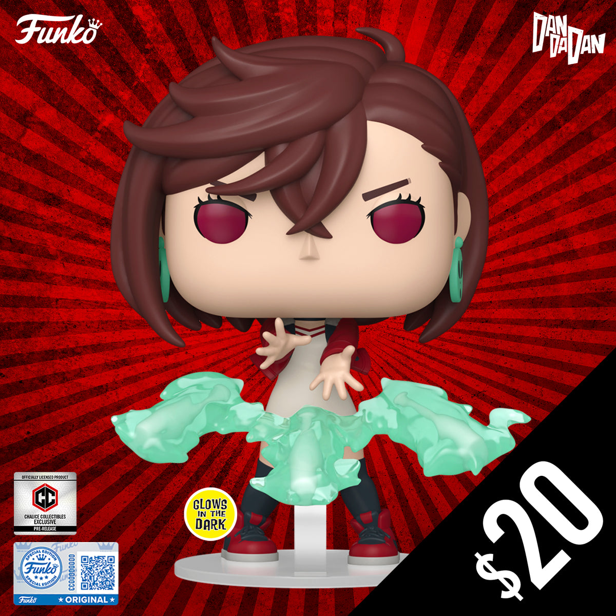 Pre-Order: Funko Pop! Chalice Exclusive: Dandadan: Momo (GITD