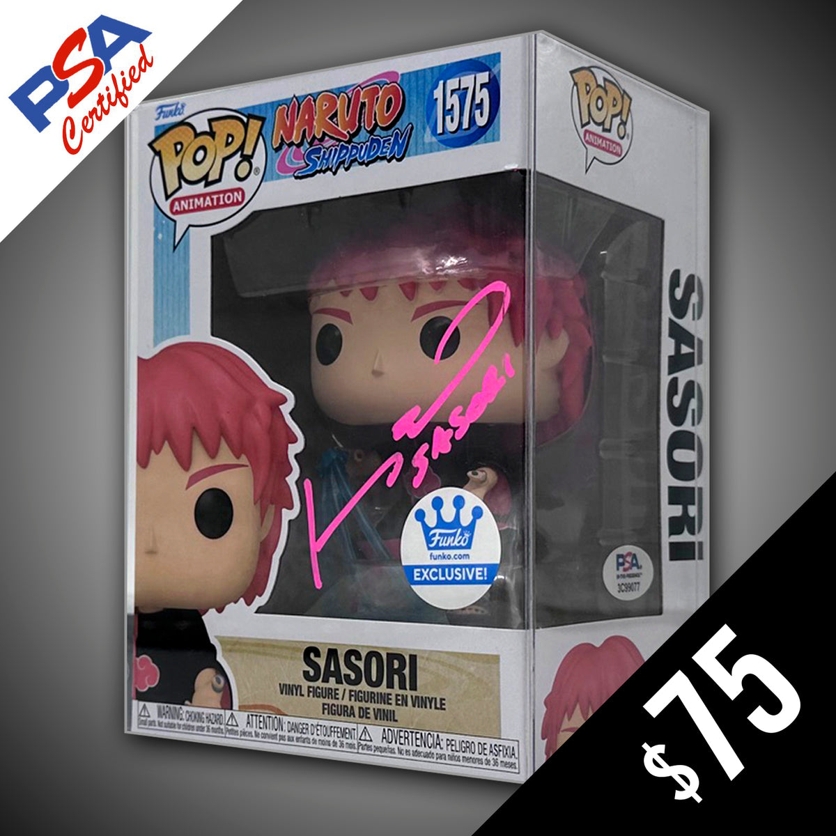 Funko Pop! Naruto: Sasori #1575 (FS) - SIGNED by Johnny Yong Bosch