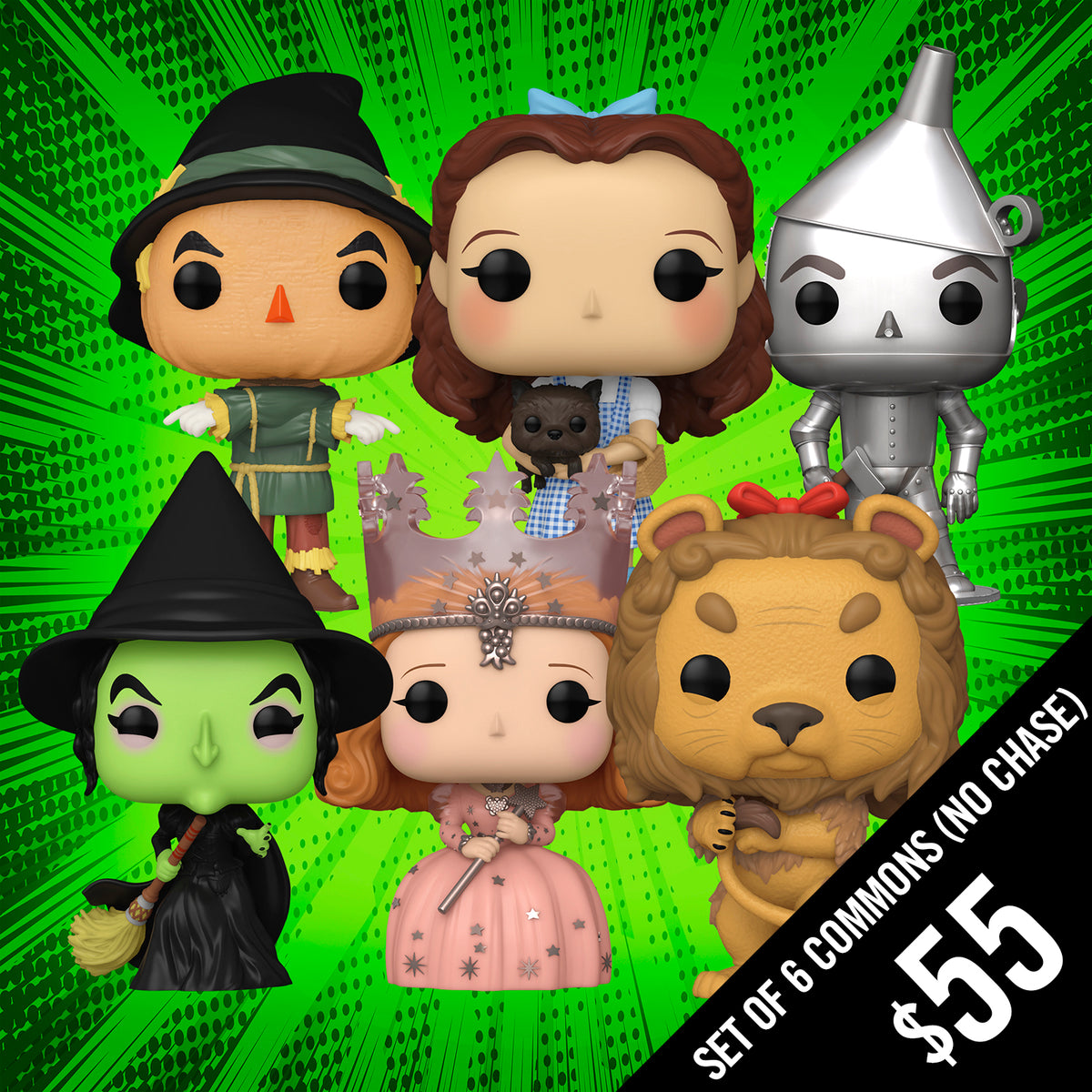 PreOrder Funko Pop! The Wizard of Oz Set of 6 Commons (nochase