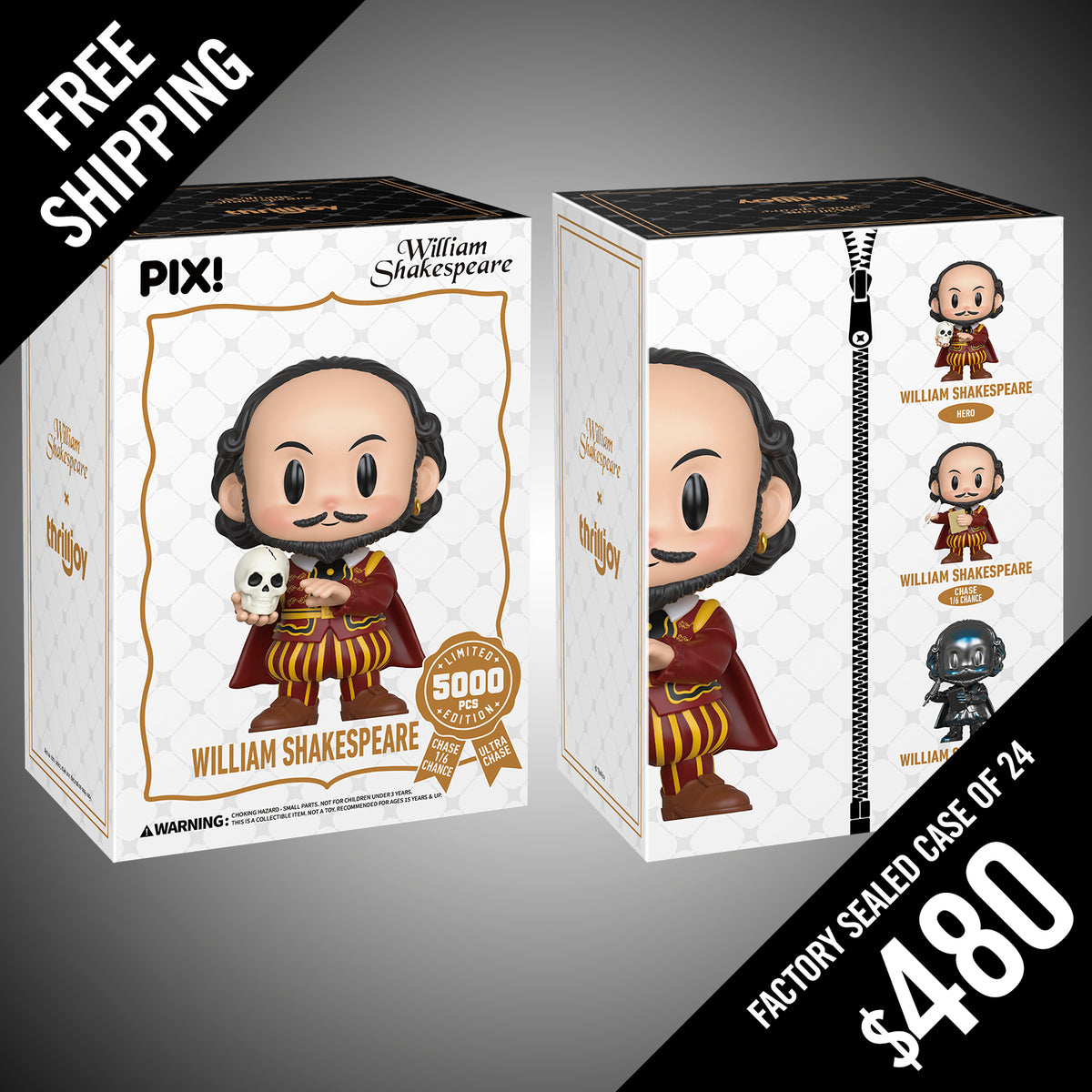 Thrilljoy PIX: William Shakespeare (LE5000) (Factory Sealed Case