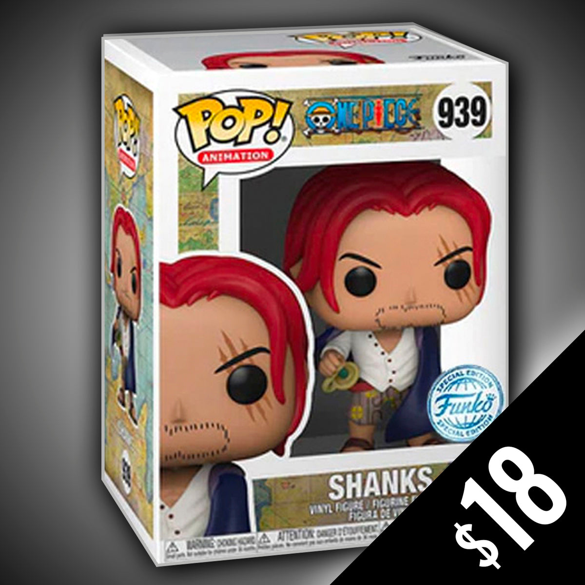 Funko Pop! One Piece Shanks 939 + Chase Special popular Edition Exclusive