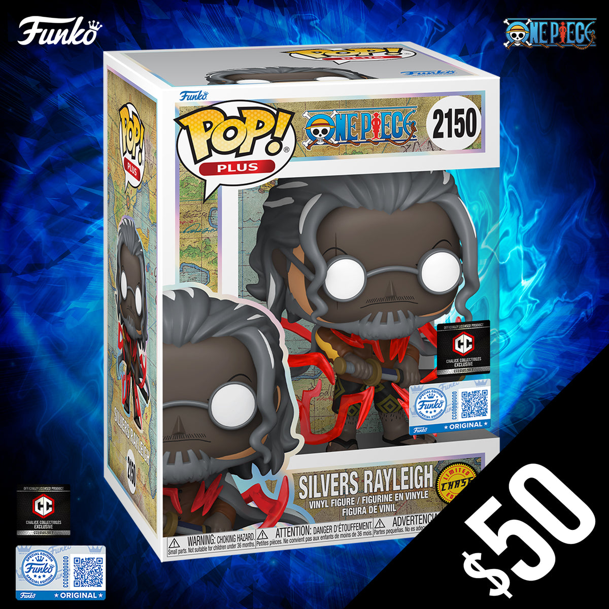 Funko Pop! Chalice Exclusive: One Piece S12: Silvers Rayleigh