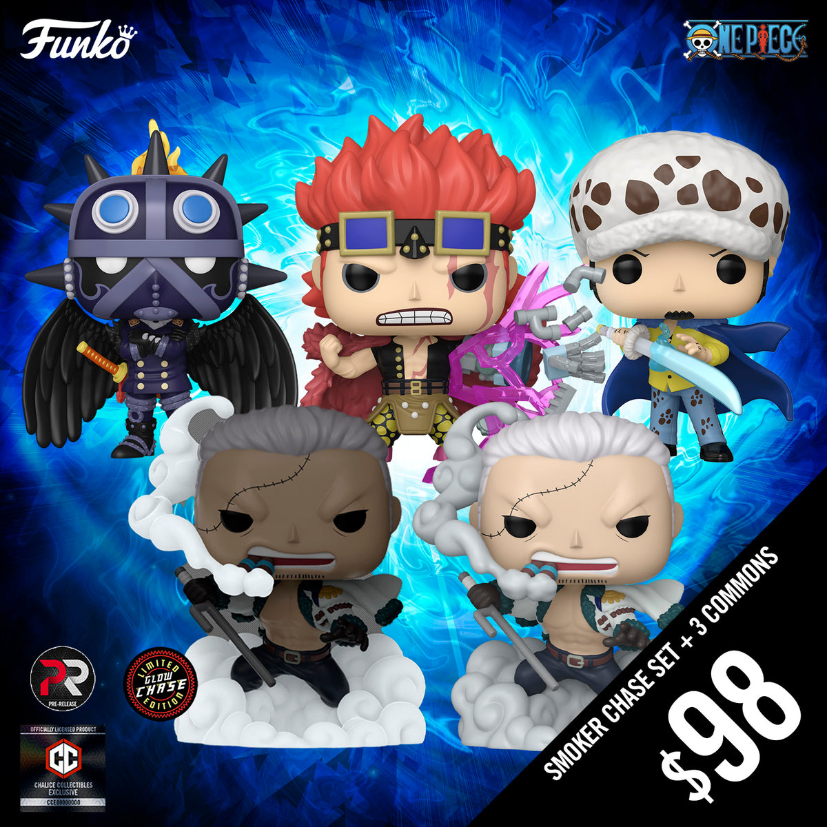 ワンピース popセット Pre-Order: Funko Pop! One Piece S10 (Smoker Chase Set + 3
