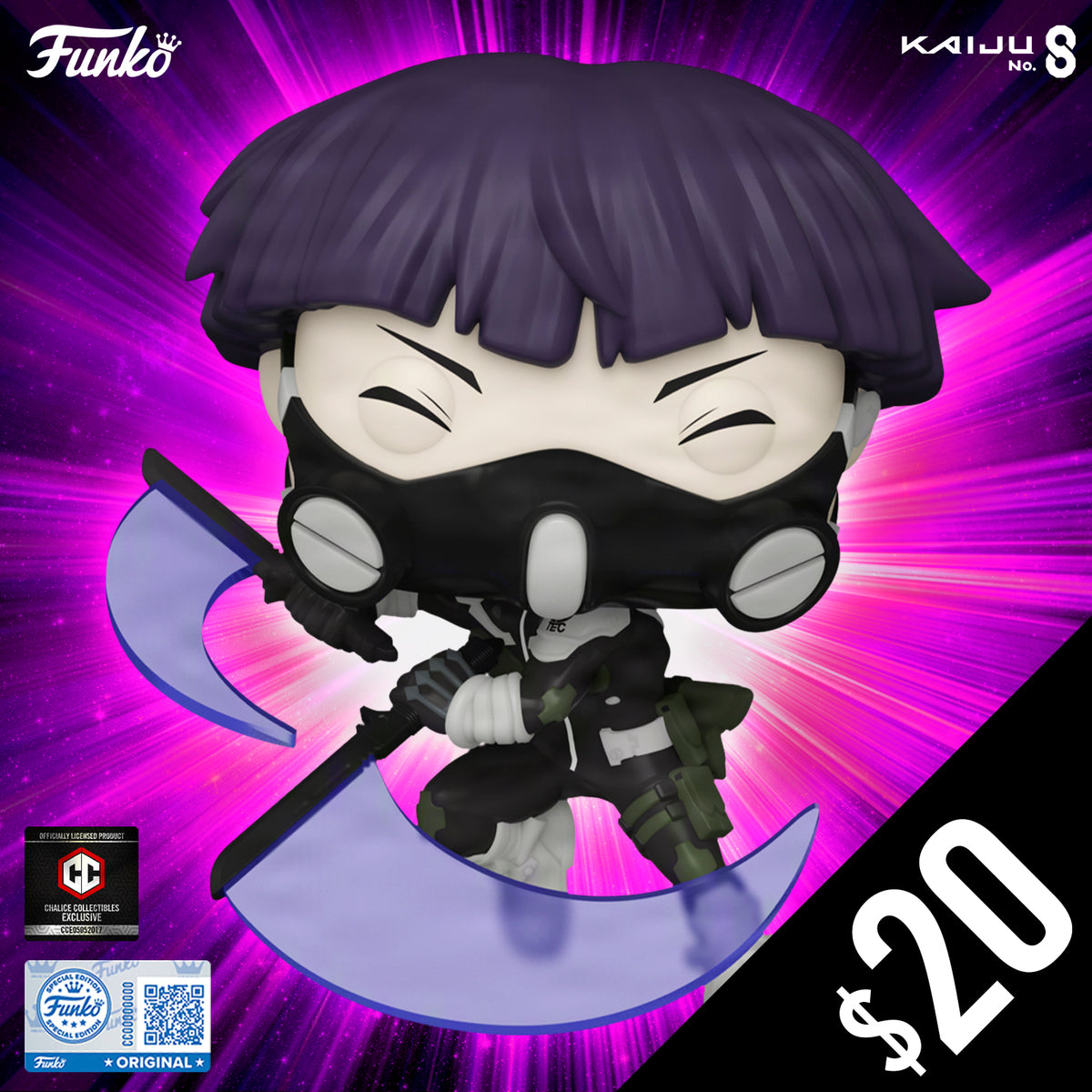 Funko Pop! Chalice Exclusive Kaiju No.8 S1: Soshiro Hoshina #2086