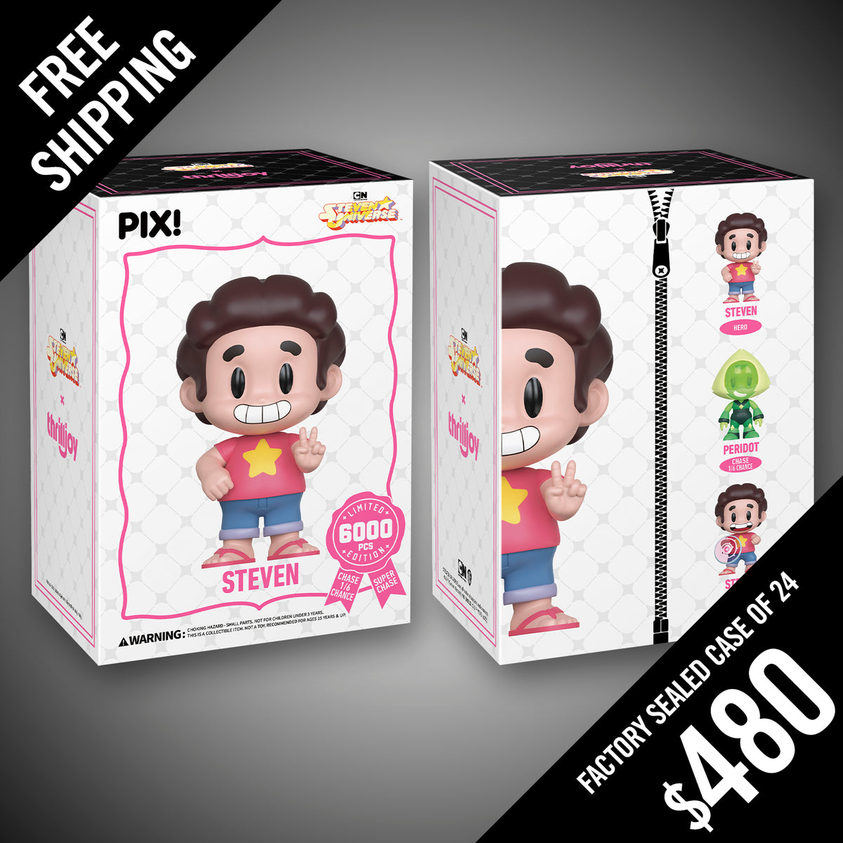Thrilljoy PIX: Steven Universe: Steven (LE6000) (Factory Sealed
