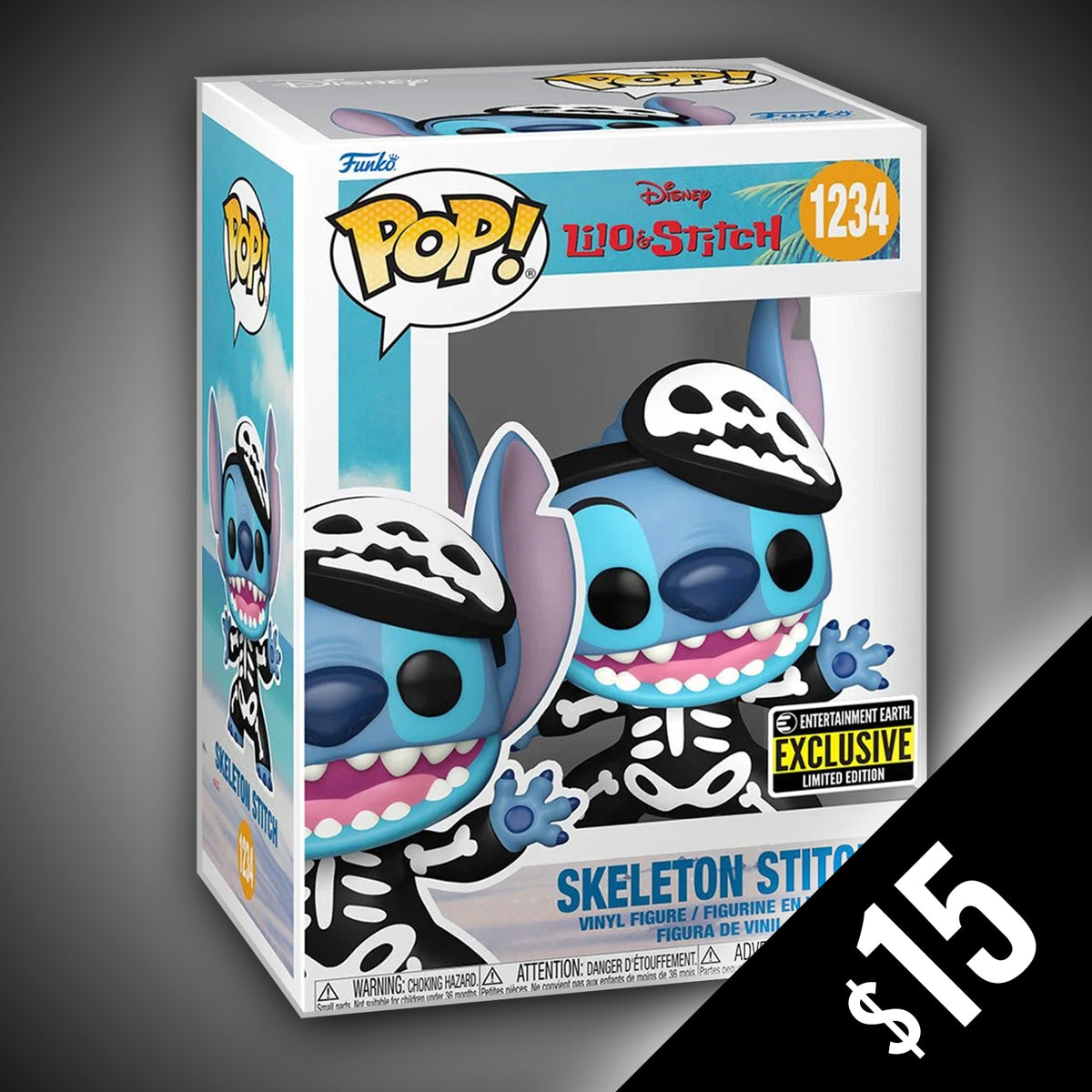 Funko POP! Disney Lilo & Stitch #1234 - Skeleton Stitch - Exclusive  Collectible Vinyl Figure