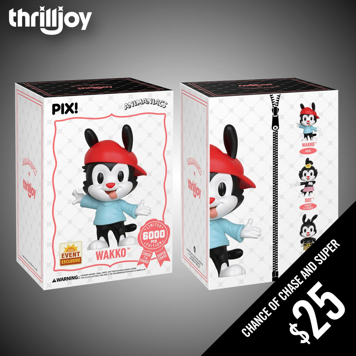 Thrilljoy PIX: Animaniacs: Wakko (LE6000) (2025 Event Exclusive