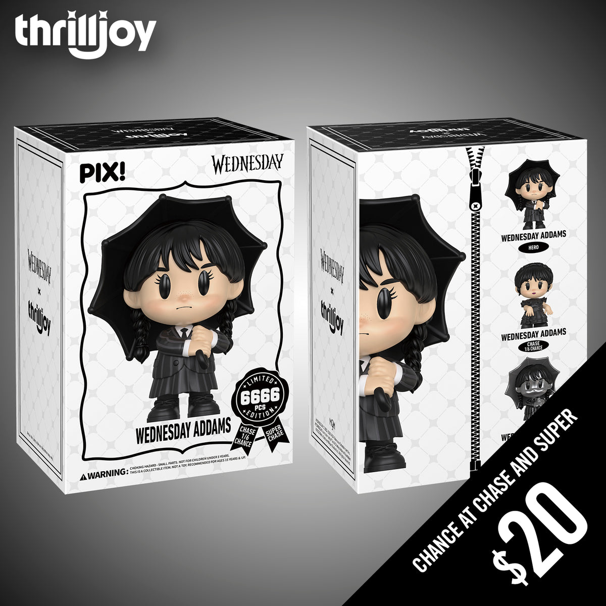 Thrilljoy PIX: Wednesday: Wednesday Addams (LE6666) – Chalice