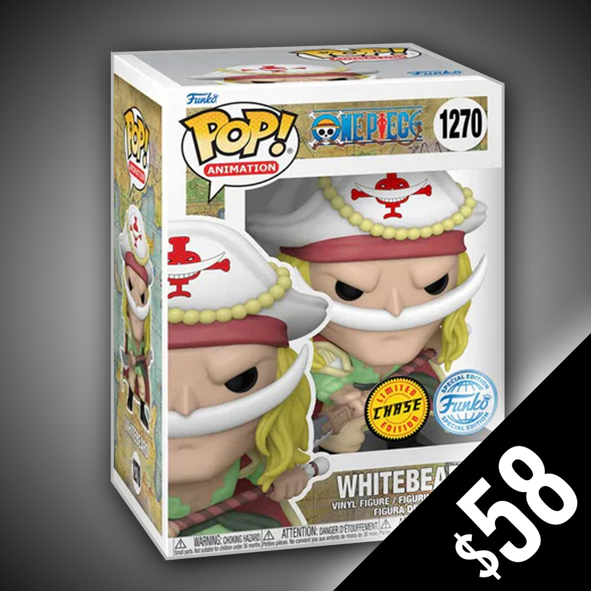 One Piece Whitebeard Funko limited edition CHASE version Gamestop deals Exclusive