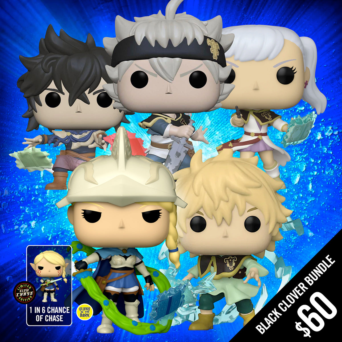 Funko Pop! Black Clover Bundle (Includes Charlotte: 1 in 6 chance of c –  Chalice Collectibles