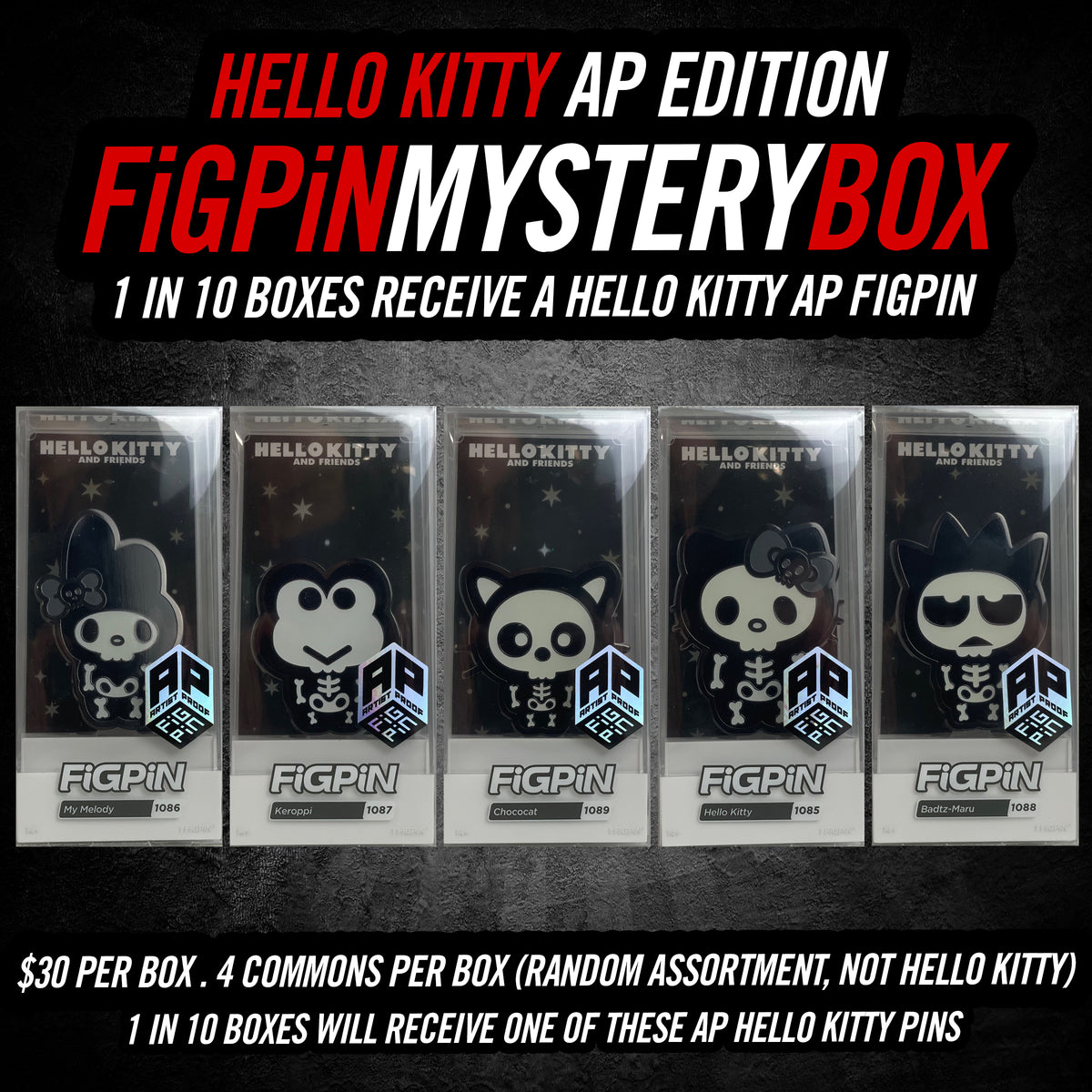 Hello Kitty and Friends Mystery Series 1 - EACH – FiGPiN