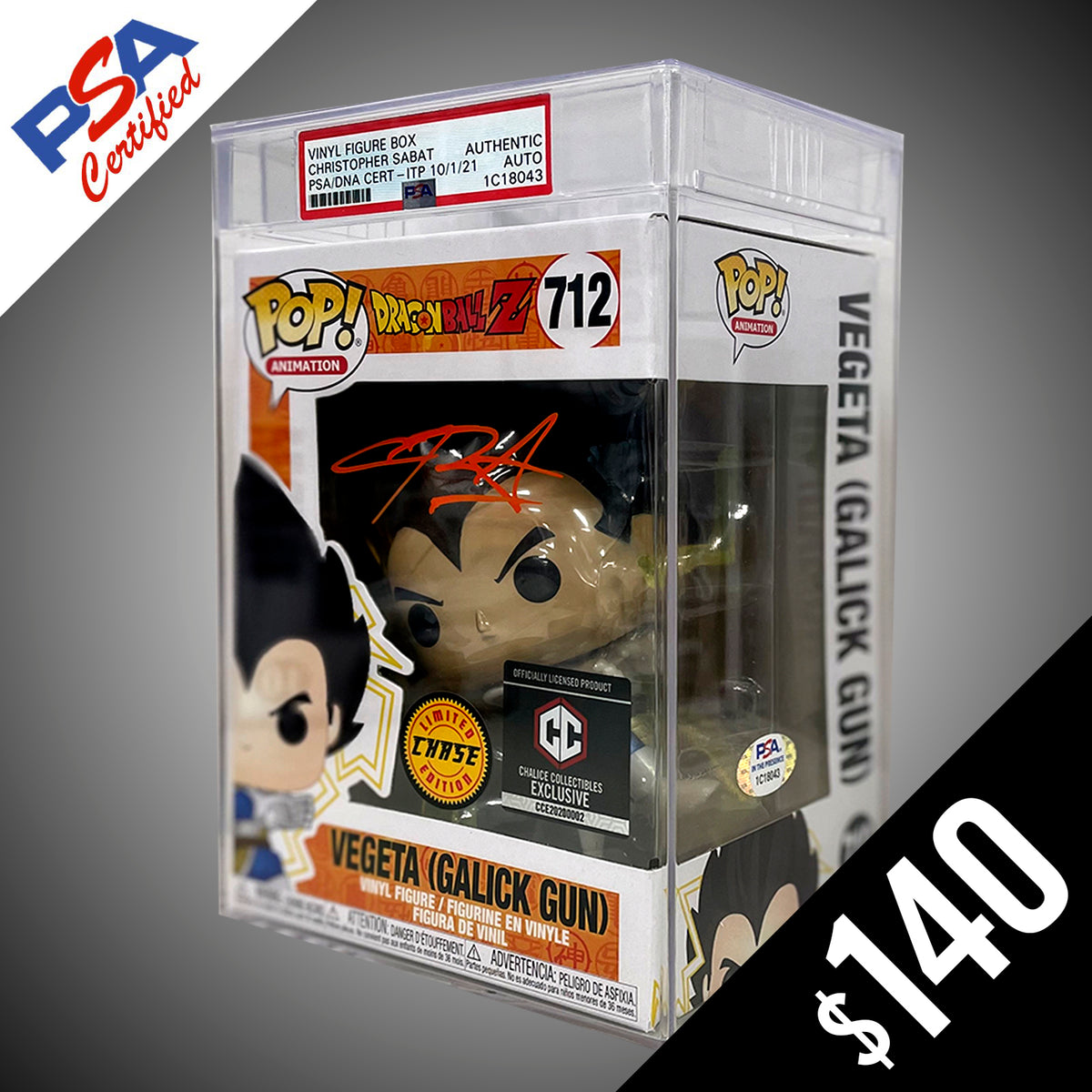 Dragon Ball Z - Vegeta Galick Gun (chase) CC Exclusive Funko Pop! Vinyl  #712 889698460583