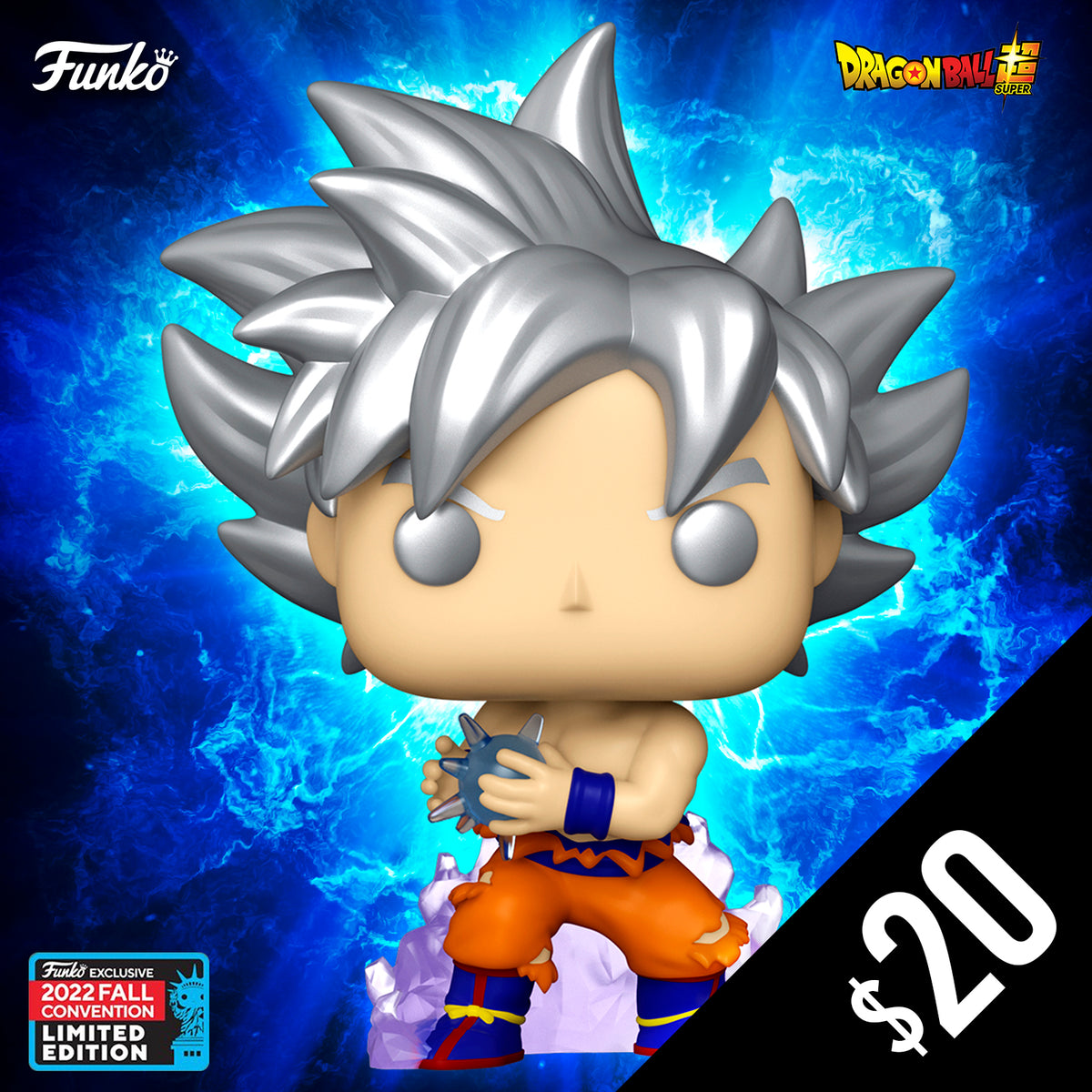 Funko Pop! Chalice NYCC Shared Exclusive: DBZ: Goku (Ultra Instinct w/Kamehameha) #1211