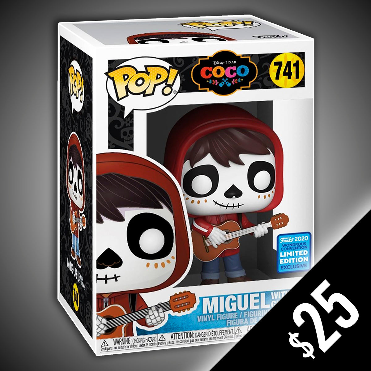 Funko Pop! Disney - Coco: Miguel with Guitar (Shared Sticker) #741 –  Chalice Collectibles