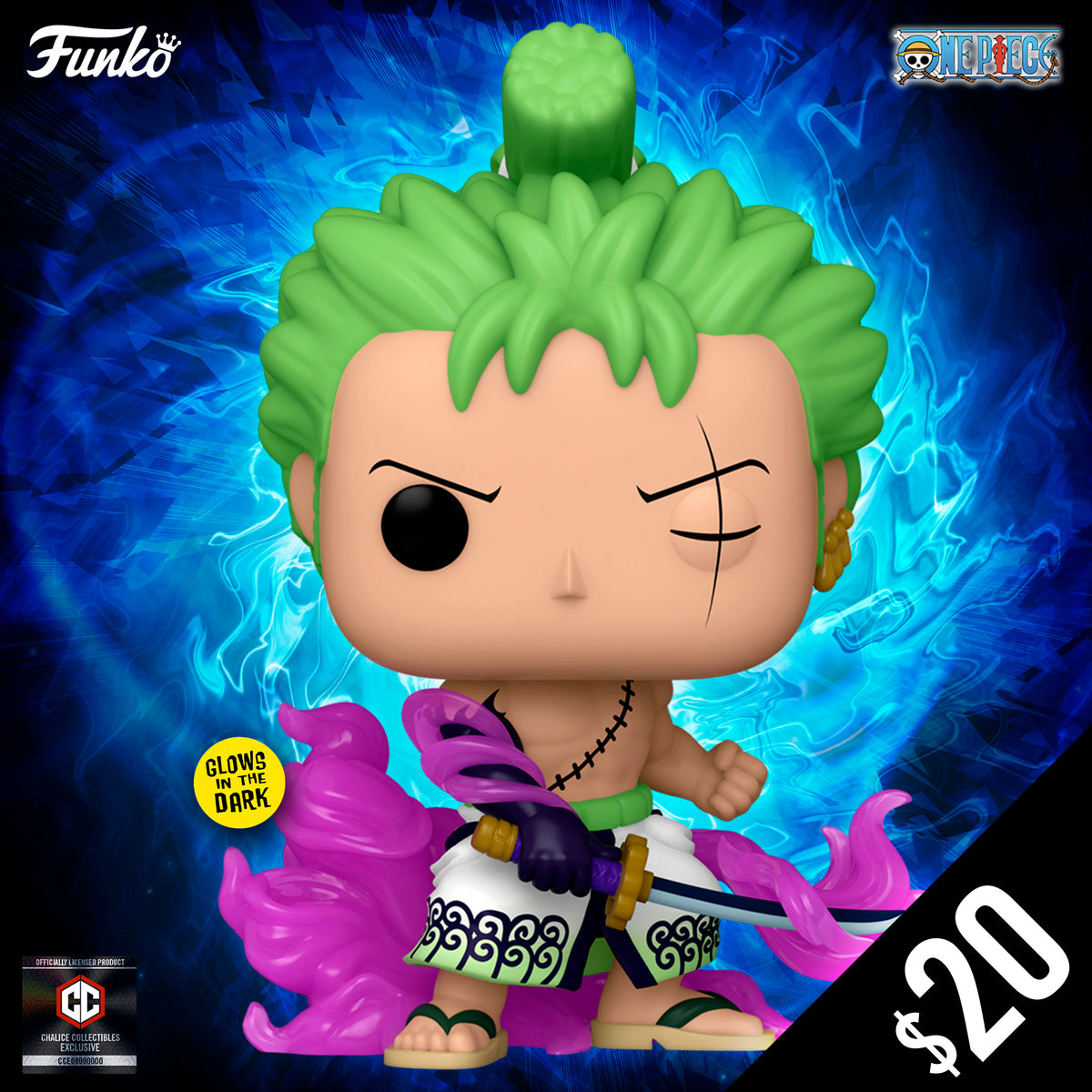 FunkoFinderz  Funko Pop! News & More! on Instagram: Available Now on Funko  Shop Chalice Collectibles Exclusive Glow in the Dark Zoro (Enma) Funko Pop!  Vinyl  #OnePiece #Funko #FunkoPop  #FunkoPopVinyl 🔗