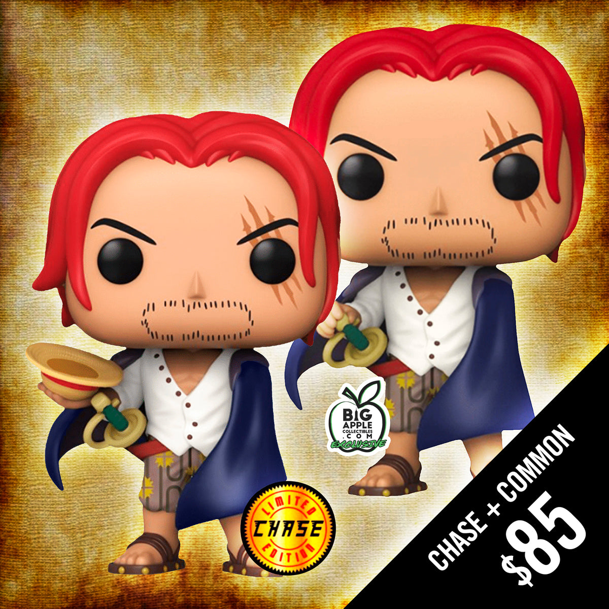 Funko Pop! One Piece: Shanks (Chase + Common) #939 – Chalice Collectibles