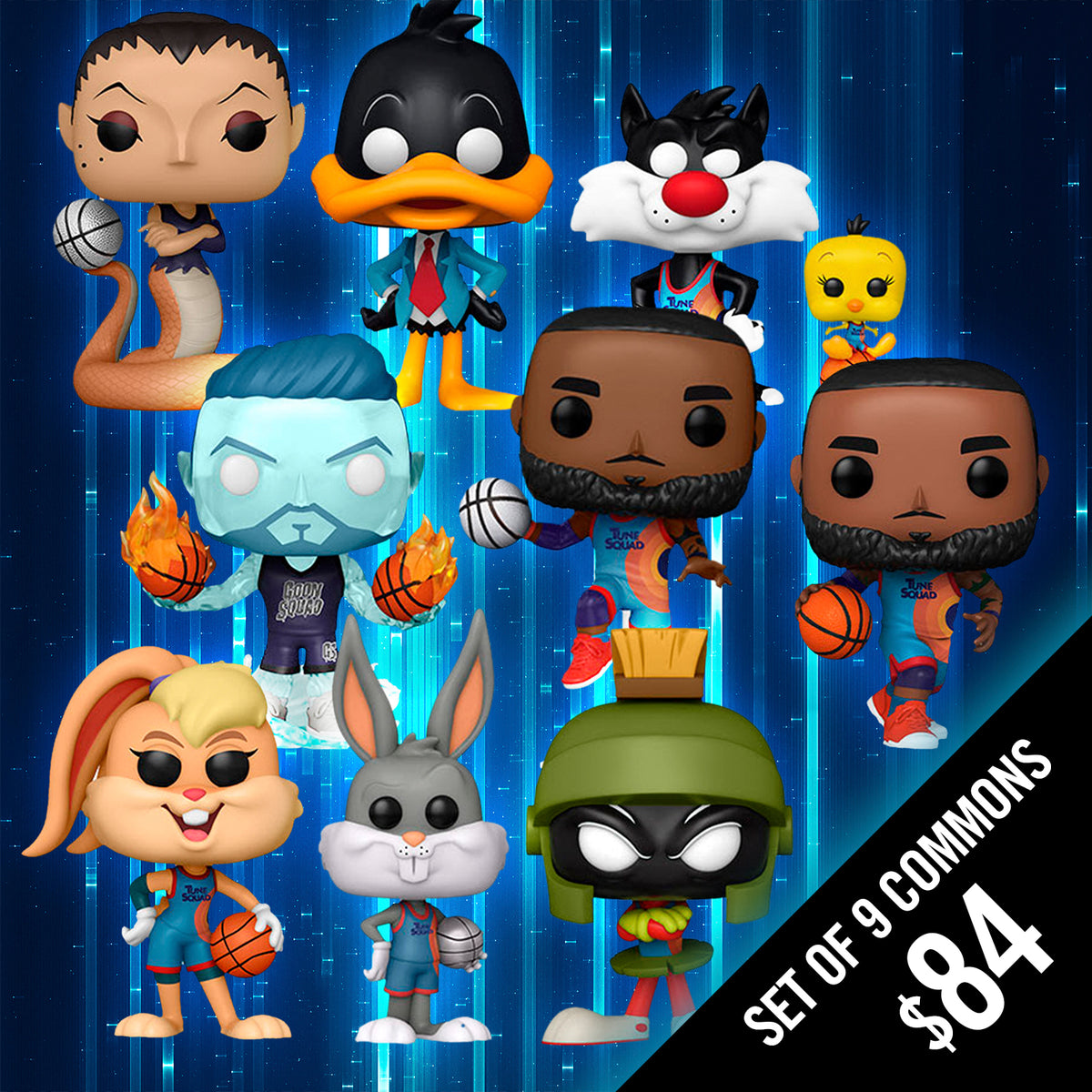 Pre-Order: Funko Pop! Space Jam (Set of 9 Commons)