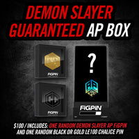 FiGPiN - Guaranteed DEMON SLAYER AP plus Chalice LE100 (Gold or Black) PIn Mystery Box