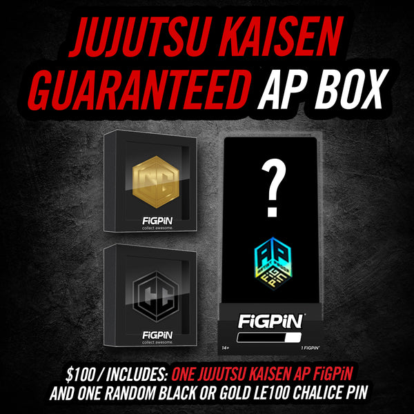 FiGPiN - Guaranteed JUJUTSU KAISEN AP plus Chalice LE100 (Gold or Black) PIn Mystery Box