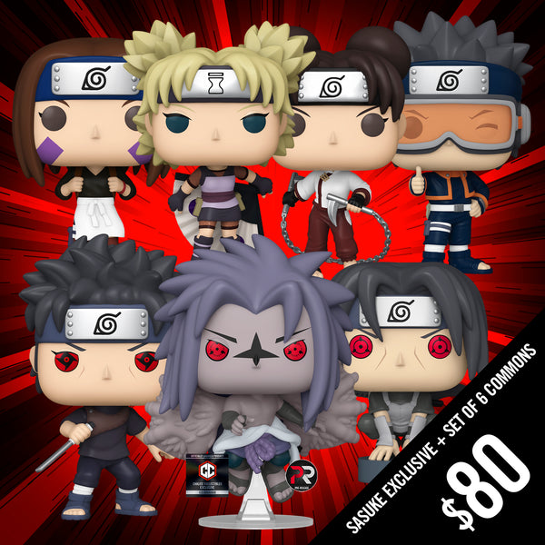 Pre-Order: Funko Pop! Naruto S13: Chalice Exclusive Sasuke (PR) plus Set of 6 Commons