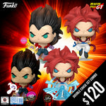 Pre-Order: Funko Pop! DBGT S2: Double Chase Set (CC SS4 Vegeta PR and SS4 Gogeta)