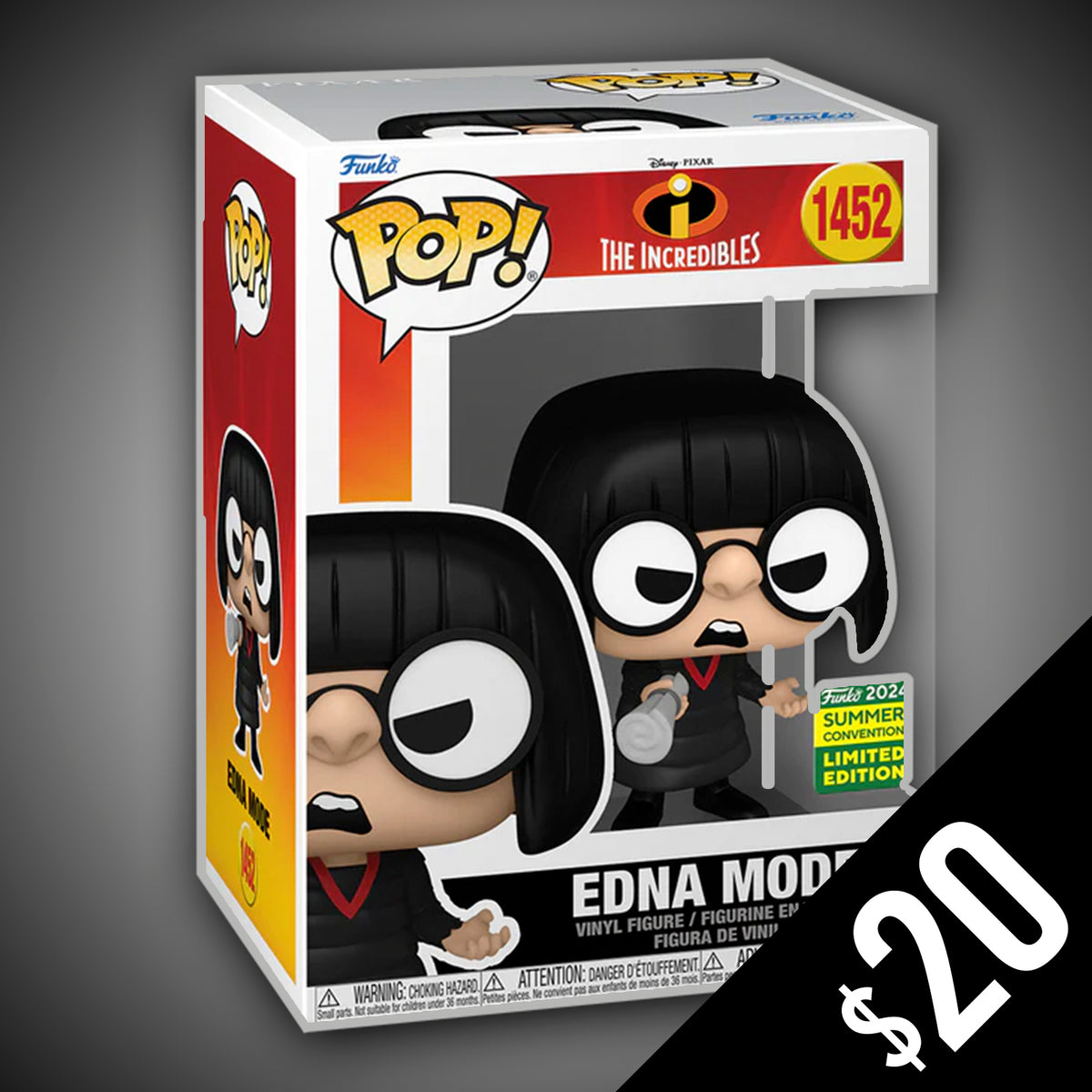 Funko Pop! The Incredibles Edna Mode 1452 (SDCC Summer 2024 Shared S