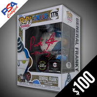 Funko Pop! One PIece: CCI Franky #1776 (CHASE)- SIGNED by Patrick Seitz (PSA Certified)