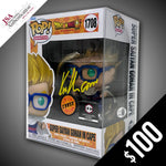 Funko Pop! Dragon Ball Super: Gohan in Cape #1708 (CHASE) - SIGNED by Kyle Hebert (JSA Certified)