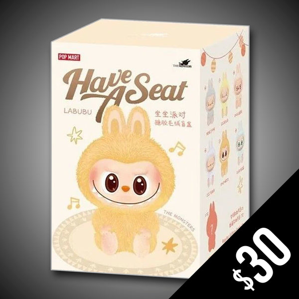 POP MART - LABUBU: The Monsters: Have A Seat: One Blind Box (New- Sealed)