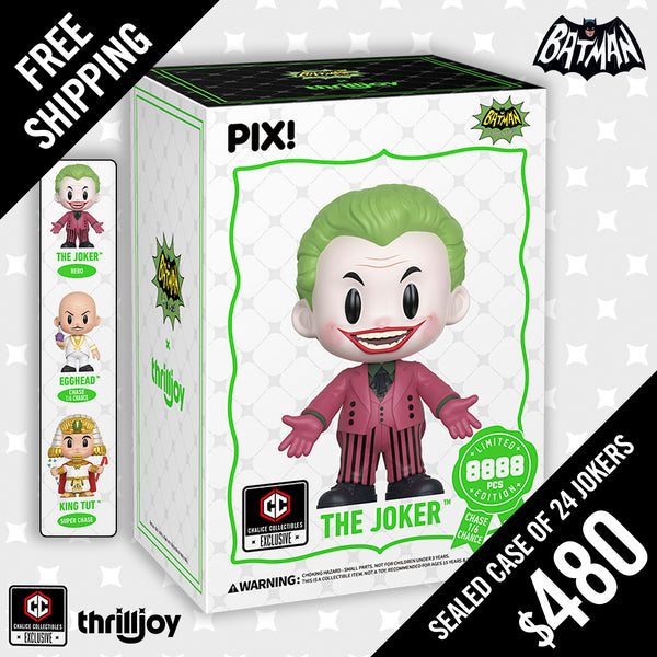 Pre-Order - Thrilljoy PIX: Chalice Exclusive: Batman Classic TV: The Joker (LE 8888) FULL SEALED CASE of 24 (FREE SHIPPING)