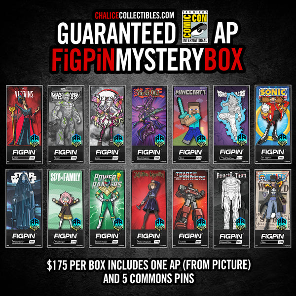 FiGPiN - (SDCC Edition) Guaranteed AP Mystery Box (July 2023)