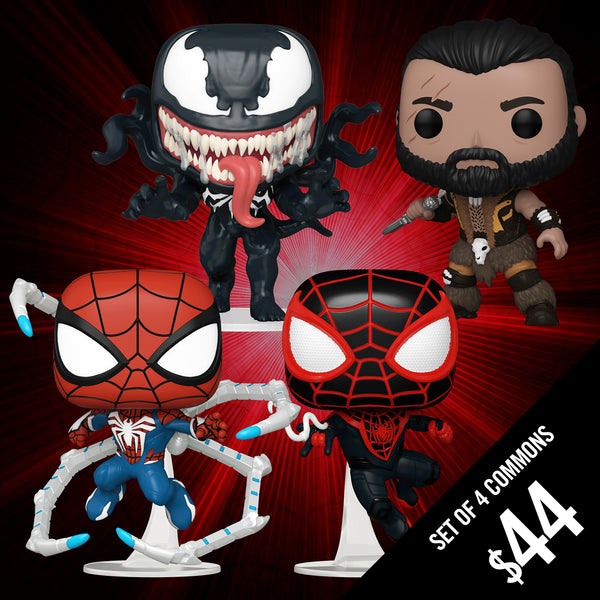 Pre-Order: Funko Pop! Marvel GamerVerse: Spider-Man 2  (Set of 4 Commons)