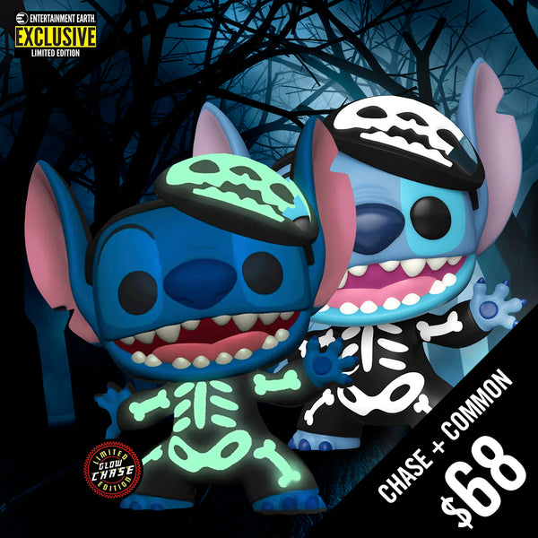 Funko Pop! Disney: Skeleton Stitch (Chase + Common) #1234